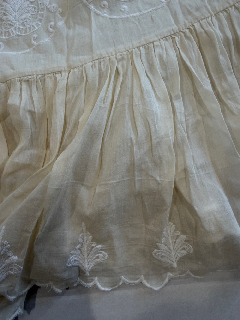 Raspodia Cream Lace-Trim Slip Dress - Picture 7 of 11